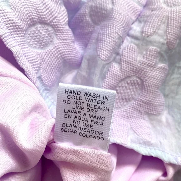 Entro Ruffle Sleeve Sunday Brunch Lavender Mini Babydoll Dress small 2 NWT $65 - Picture 7 of 10